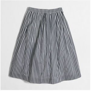 Jcrew Factory Striped Midi Skirt